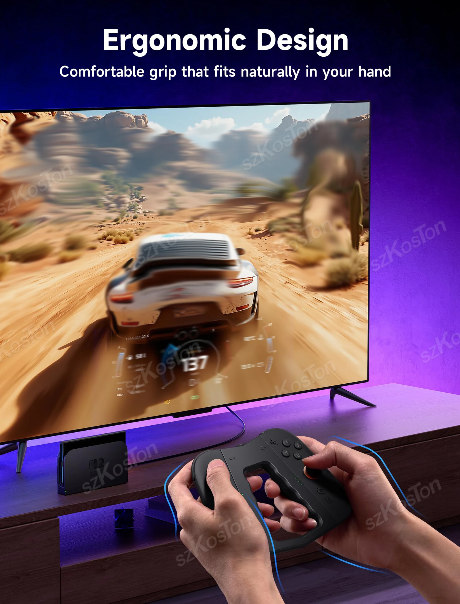 Empuñadura de carga magnética Compatible con Switch 2 JoyCon, mango de cargador ergonómico para controlador Switch2, accesorios de juegos - imagen 5