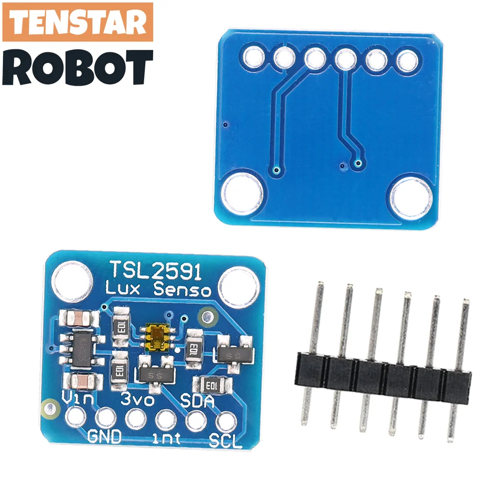 TENSTAR TSL2591 IIC I2C Módulo de ruptura de Sensor de luz Sensor Digital LUX de rango dinámico alto TSL25911FN 3,3 V 5V Diy electrónico - imagen 5