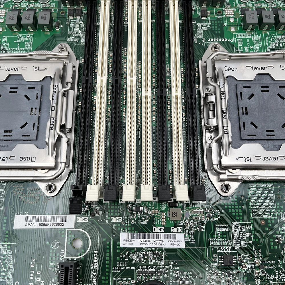 848082-001 V4 743018-003 743018-001 V3 DL160 G9 DL180 G9 Servidor Placa base de escritorio Totalmente probada - imagen 4