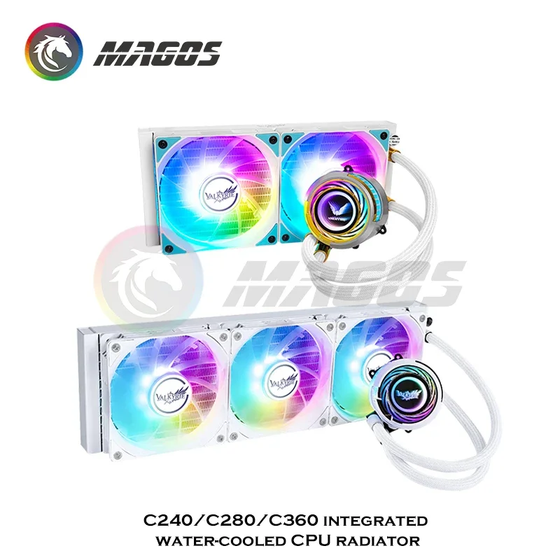 VALKYRIE TDP 300W RGB enfriador de agua 360mm todo en uno CPU refrigeración líquida radiador refrigerado por agua para 115X 1200 1700 AMD - imagen 2