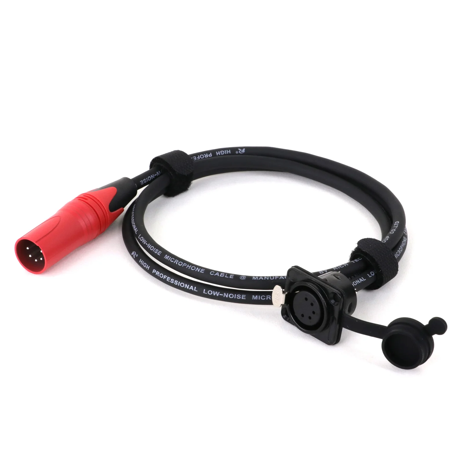 Montaje en panel hembra XLR de 5 pines tipo D de 0,3 M-15 M para pasar a través del cable XLR del conector macho-sin soldadura para instalaciones de audio profesionales - imagen 2