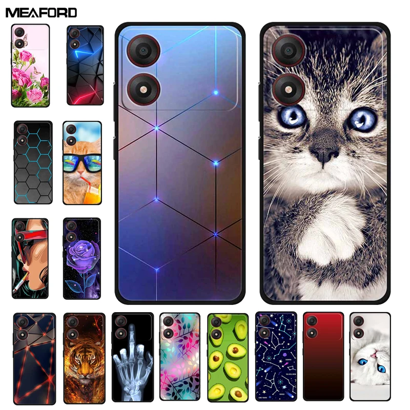 Para ZTE Blade A34 4G Funda de moda de lujo TPU silicona suave a prueba de golpes fundas de teléfono para ZTE Blade A 34 Funda para BladeA34 Capa