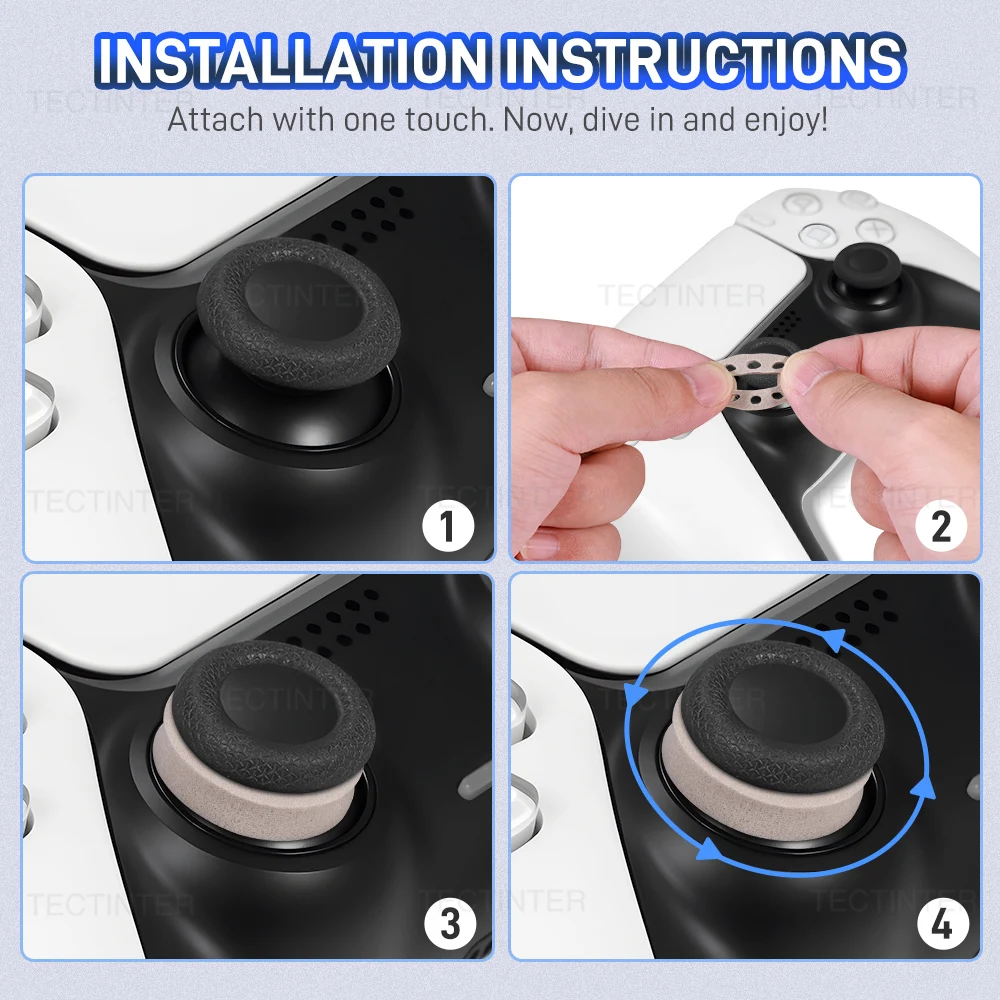 12 Uds anillo de esponja para PS5/PS4/Switch PRO/XSX/Switch Pro controlador anillo objetivo de precisión juego Joystick Gamepad objetivo ayudar movimiento - imagen 5