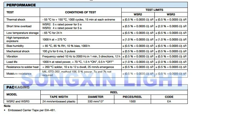 10 piezas WSR3R0500FEA WSR-3 0,05r 1% 3W VISHAY SMD - imagen 4