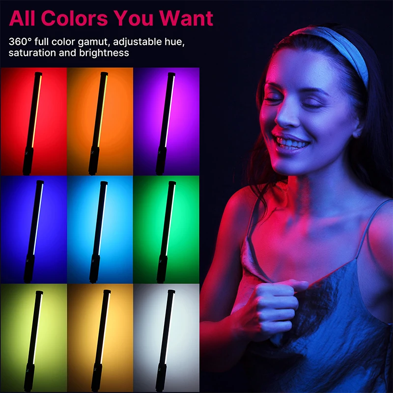 Ulanzi VL119 Varita LED RGB Mano CRI95 Fotografía Portátil Versátil - imagen 3