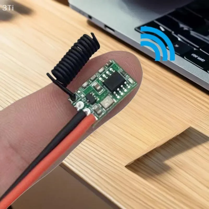 1 Uds DC 12V 3V 5V 9V código de aprendizaje 433,92 MHz 1 salida CH para controles remotos 1527 codificación 433Mhz módulo transmisor inalámbrico RF - imagen 5