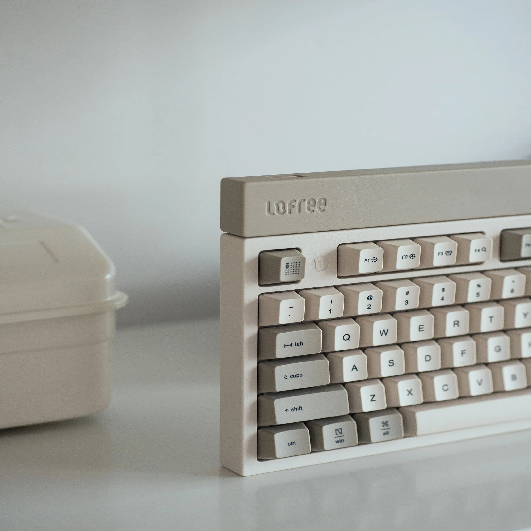 Lofree-Teclado de bloque pequeño, cuadrado, Retro, inalámbrico, Bluetooth, modo Tri, accesorio de junta de teclado mecánico para Pc, regalos de ordenador - imagen 3