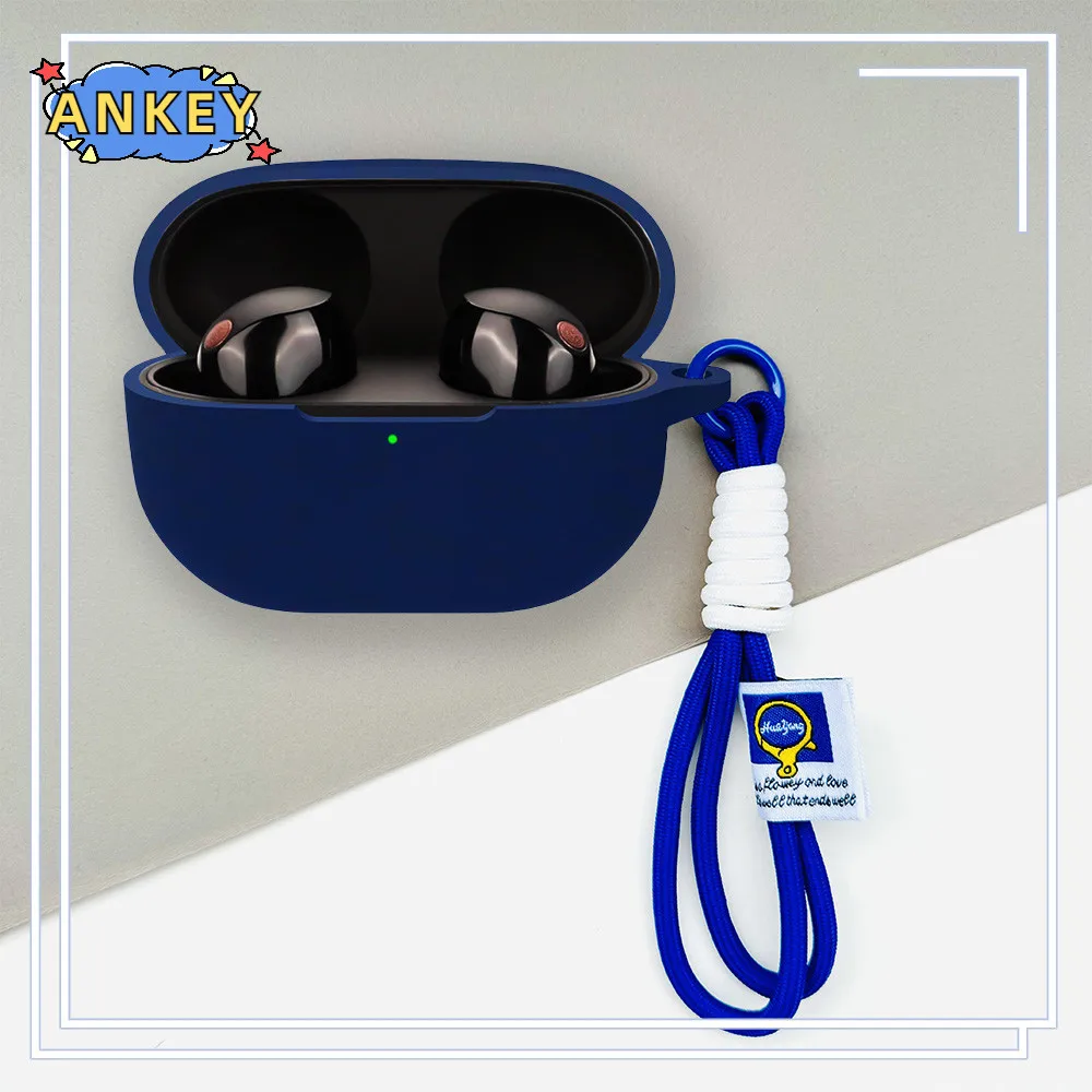 Funda para Sony WF-1000XM5 WF-1000XM4 cordón protector de nailon cubierta suave WF1000XM5 conchas manga accesorios de correa de cuerda de mano - imagen 4