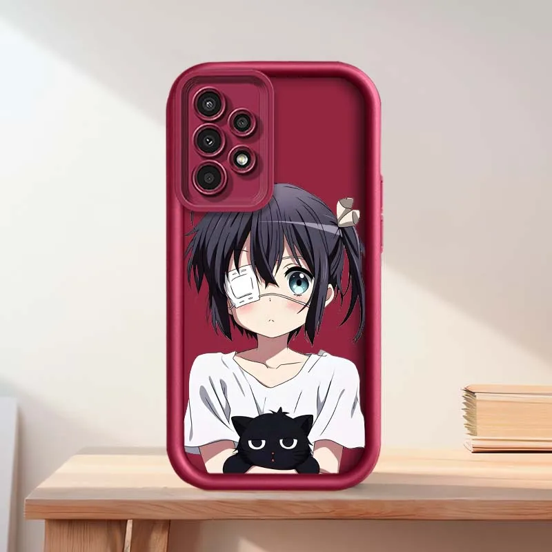 Rikka Takanashi Anime para Samsung Galaxy A73 A72 A71 A56 A55 A35 A25 A54 A53 A52 A51 A32 funda de teléfono con escalera ocular - imagen 5