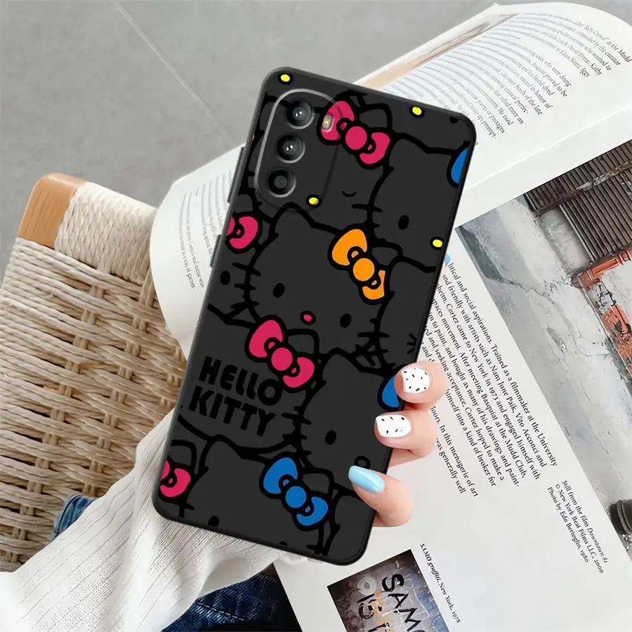 Funda de teléfono suave negra para Motorola Mot G60s G60 G51 G73 G32 G71 G52 G50 Edge 20 Pro 30 Lite G53 G30 G22 Edge40 G31 rosa - imagen 4
