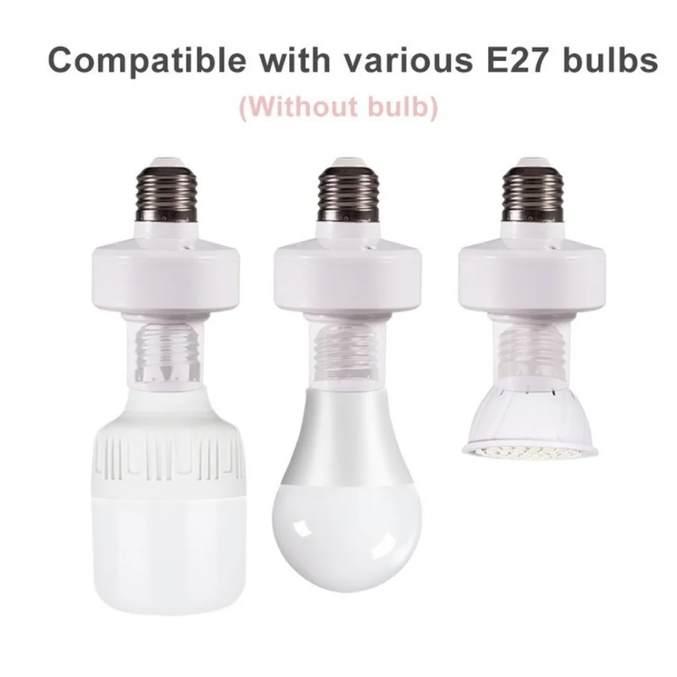 LDHLM Control remoto inalámbrico E27 portalámparas para bombillas LED portalámparas Kit de interruptor de luz inalámbrico AC180-250V - imagen 2