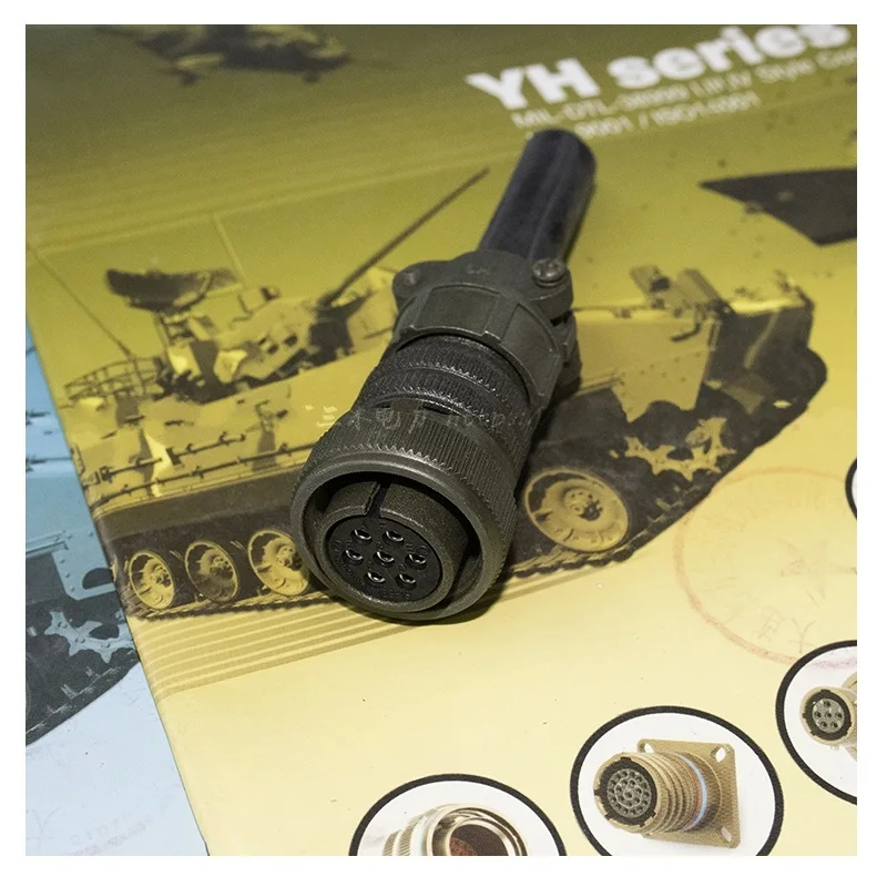 5015 enchufe de aviación estándar americano MS3106A 16S-1S 16-1S MS3102A 16S-1P 16-1P 7 Core Pin conector de aviación impermeable - imagen 4