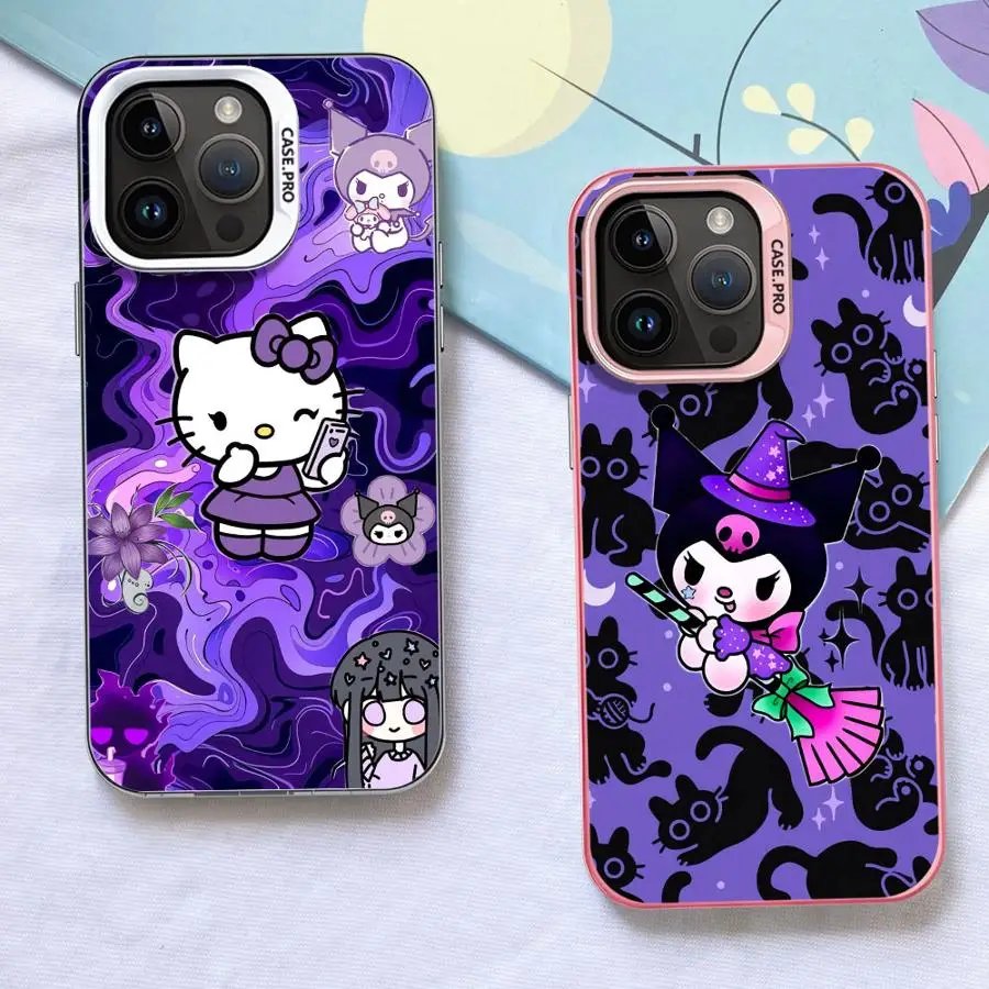 H-elloS K-ittyS Funda para iPhone 15 Plus 14 XS XR 11 16e 17Air 16 17 Pro Max 12 13 Funda trasera para teléfono - imagen 2