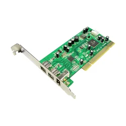 IOCREST PCI Firewire Tarjeta Controladora 2x1394b+1x1394a TI Chipset