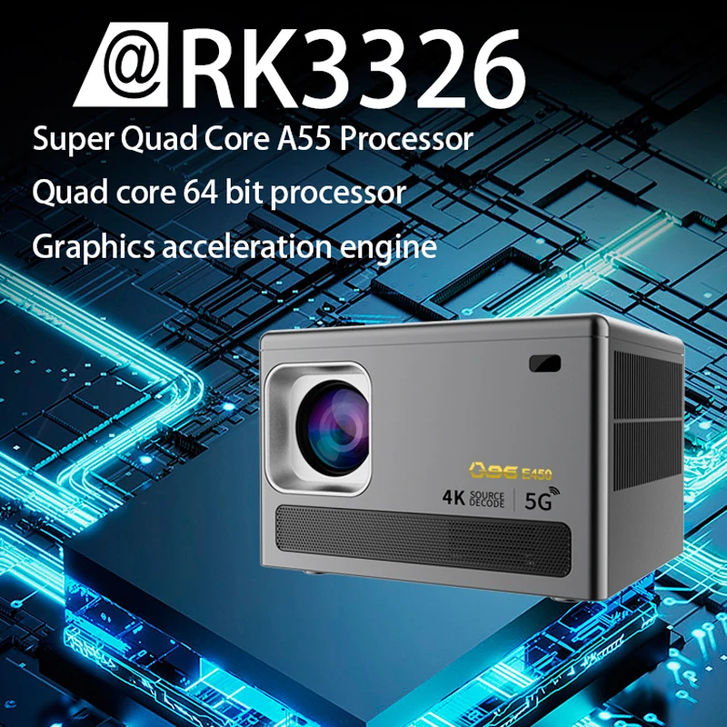 E450 4K HD proyector WIFI 6 Smartphone misma pantalla proyector 4G 5G banda Dual WIFI BT 5,0 proyector enfoque automático proyector doméstico - imagen 5