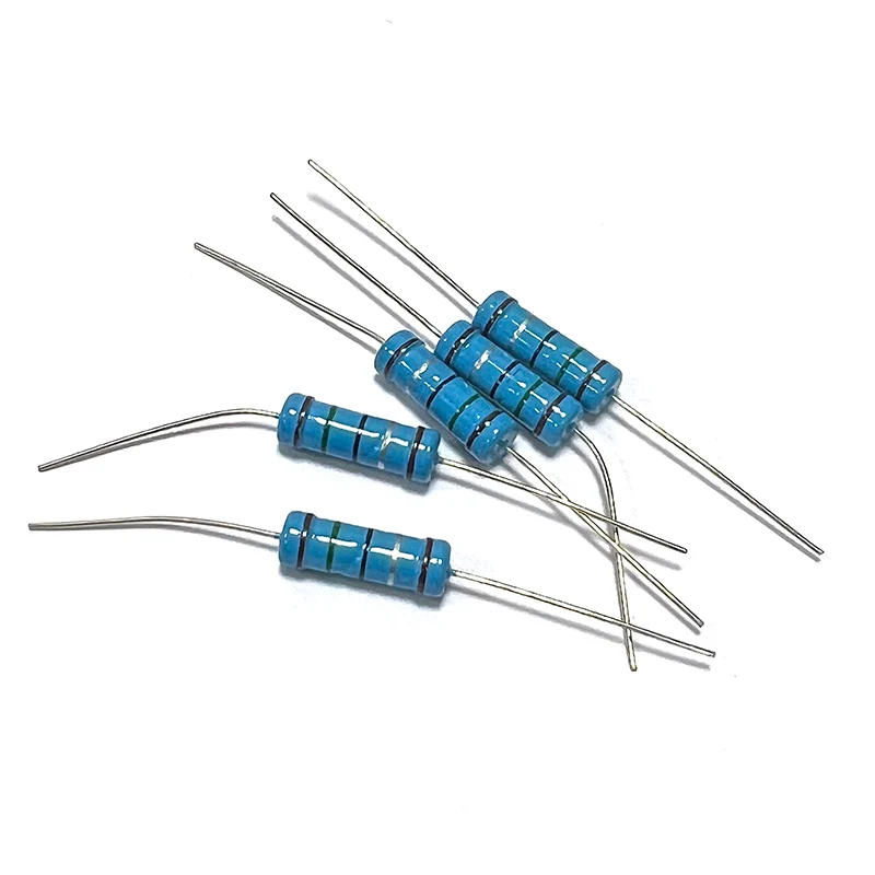 10 Uds 3W resistencia de película metálica 1.5R 15R 150R 1.5K 15K 150K 1R5 15 150 Ohm precisión 1% resistencia de anillo de cinco colores 0.1R-910K - imagen 2