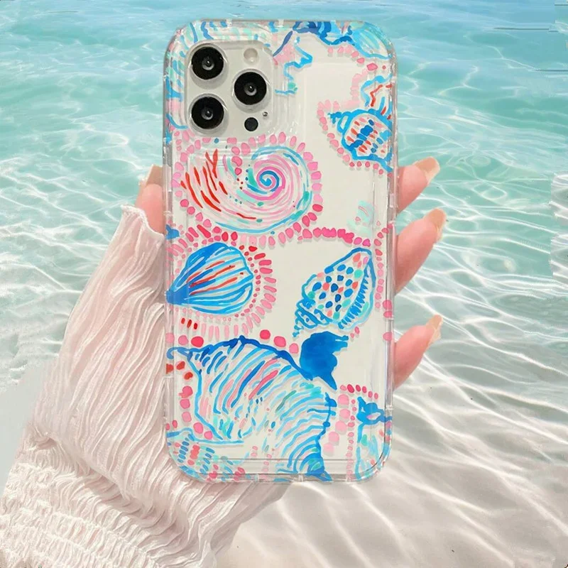 Funda de teléfono con estampado abstracto de sol y océano para Xiaomi Redmi Note 13 12 Pro Plus 4G 5G 13C 12C 11 11S 10 10S 12S, funda a prueba de golpes - imagen 5