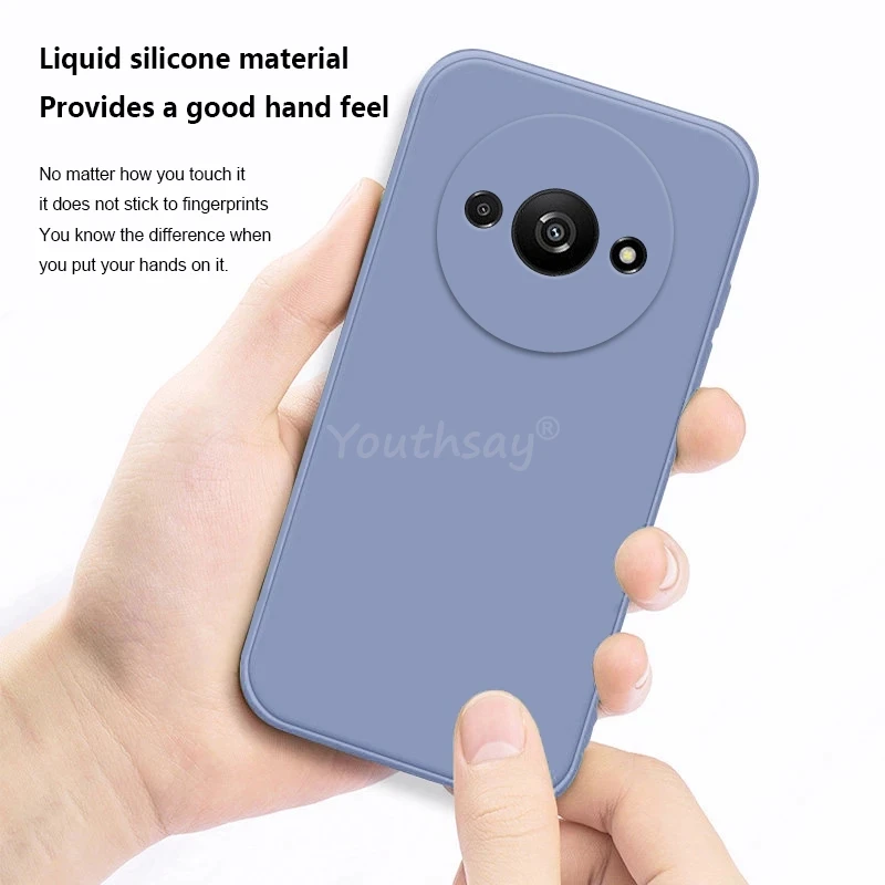 Para Xiaomi Redmi A3 funda Xiaomi Redmi A3 funda de silicona lisa TPU anticaída Capa Protector de teléfono funda Xiaomi Redmi A3 - imagen 3