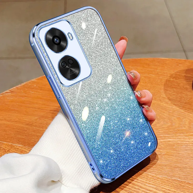 Para Huawei nova 10 Pro funda Huawei nova 10se Nova 11 Nova 9 se Nova9 12 Pro funda Glitter a prueba de golpes funda de teléfono transparente suave para mujer - imagen 3