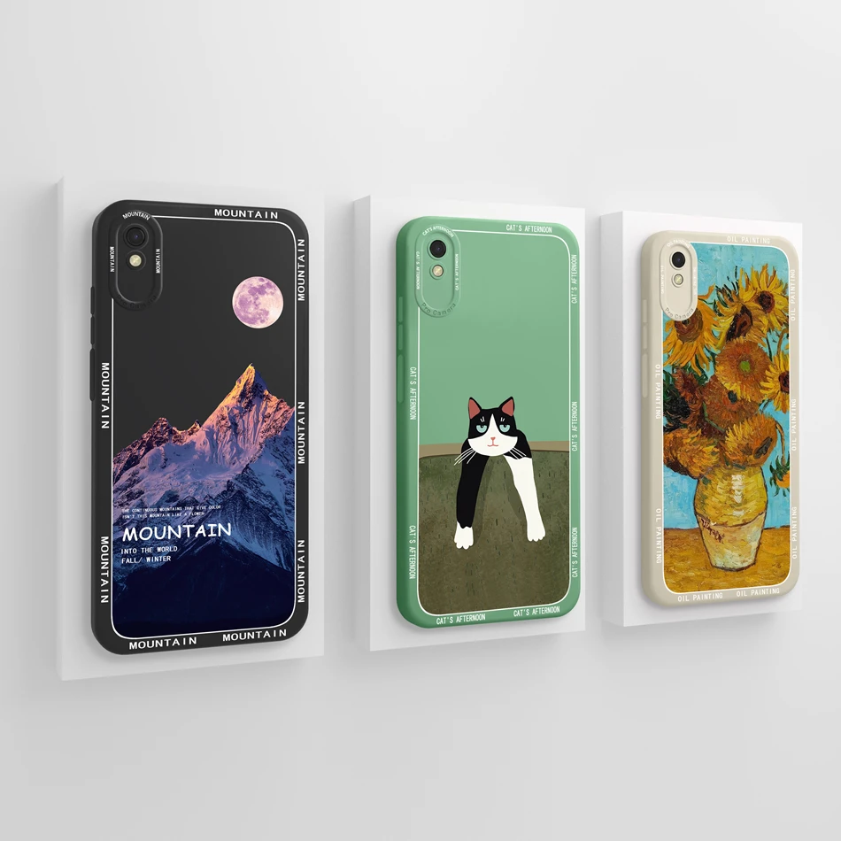 Funda deportiva para Redmi 9 AT 10A, cubierta completa de silicona líquida suave, anticaída, para Xiaomi Redmi 9, AT 10 A - imagen 5