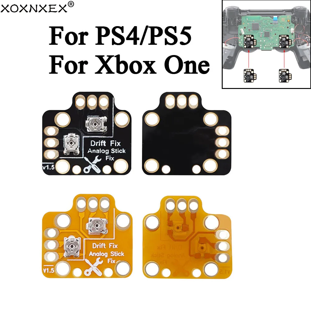 Mando Universal de 1/2/5/10 Uds., Joystick, controlador de placa de reparación de deriva, palo de pulgar analógico, Mod de fijación de deriva para PS4, PS5, Xbox One Board