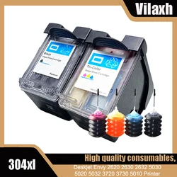 Vilaxh 304XL Cartucho tinta recargable compatible HP Deskjet Envy