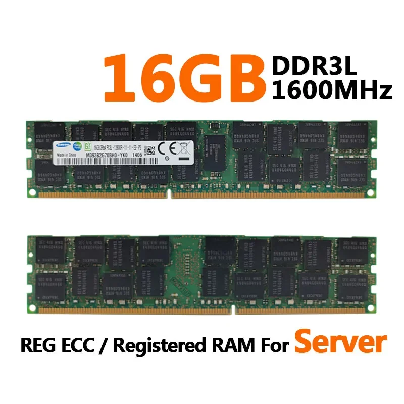 1/2/4 Uds memoria de servidor RAM Samsung Memoria de servidor DDR3 REG ECC memoria registrada 16GB 8GB 4GB RAM 1866 1600 1333MHz PC3-12800R - imagen 5