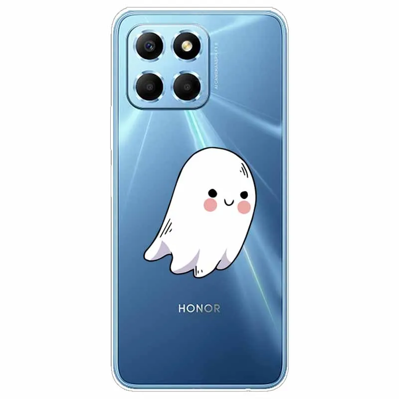 Funda de silicona para Honor X6, carcasa transparente de TPU suave para Huawei Honor X6S 2022, Funda transparente de 6,5 pulgadas VNE-LX1 - imagen 2