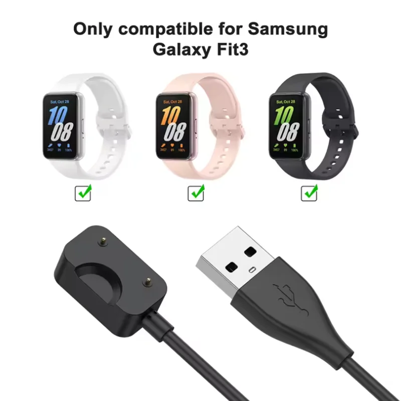 Cargador USB de 55CM para Samsung Galaxy Fit 3, adaptador, Cable de carga magnético para Samsung Galaxy Fit 3, accesorios para reloj inteligente - imagen 3