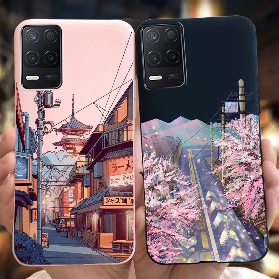 Funda de silicona para Realme 8 5G, carcasa delgada de TPU suave para Realme 8 8i 4G Realme8 RMX3085 Capa - imagen 2