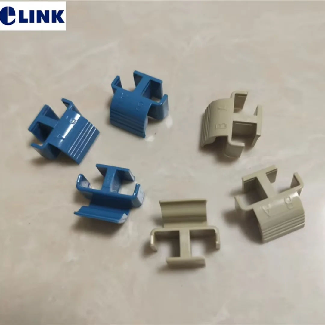 LC dúplex AB clip azul gris verde para conector LC DX SM MM APC accesorio de fibra óptica ftth parte envío gratis ELINK 1000 Uds