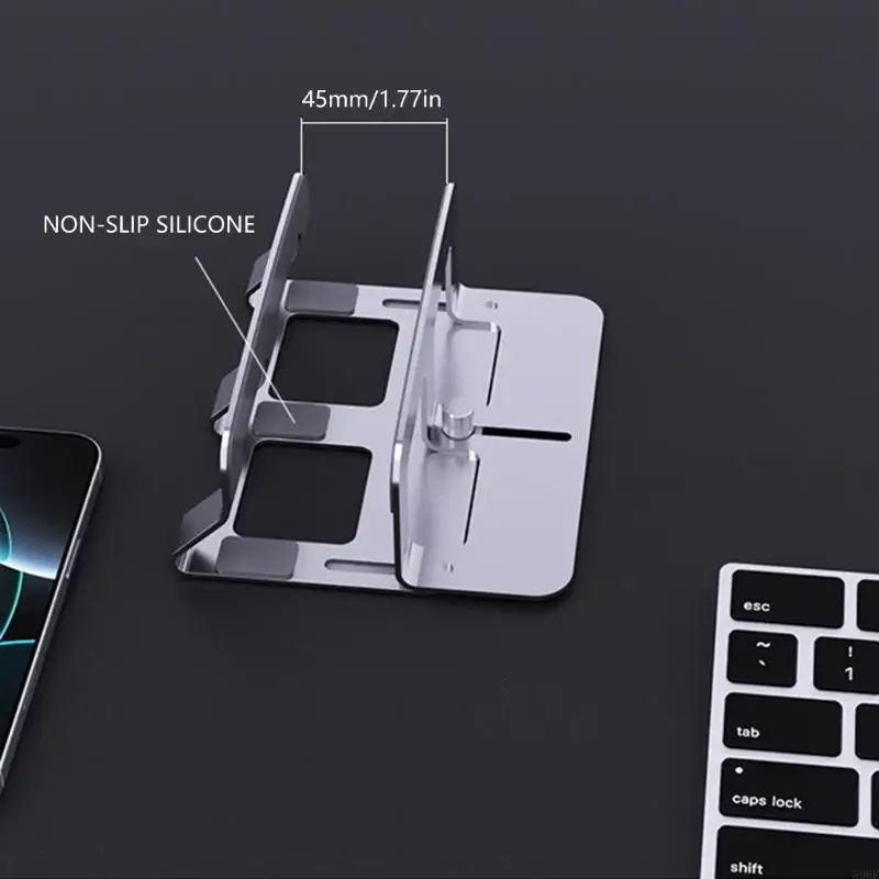 Soporte Vertical para portátil 896F, ranura ajustable, adecuado para escritorio, ahorro espacio, soporte Vertical para - imagen 4