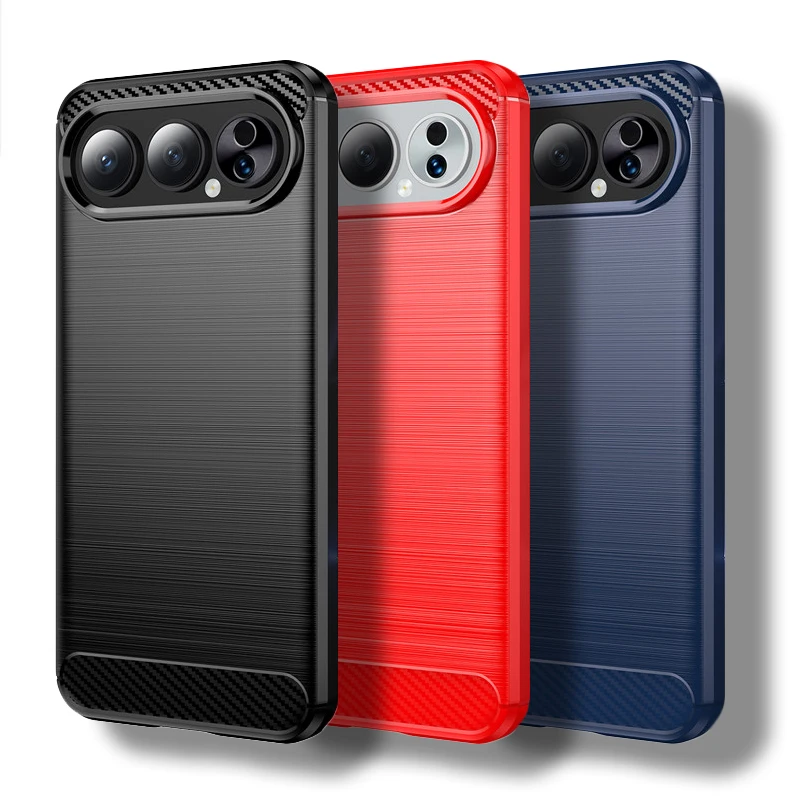 Para Honor 500 Pro funda para Honor 300 400 500 Pro cubierta de fibra de carbono a prueba de golpes parachoques de silicona para Honor 500 Pro