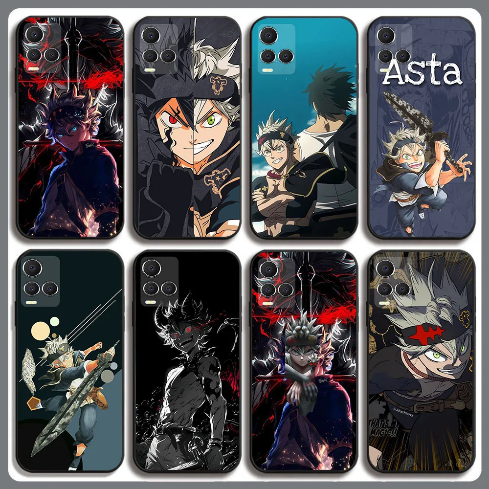 BD-12 trébol negro Asta funda negra para VIVO Y33S Y16 Y53S Y17S Y22S Y70 Y01 Y35 V25 V29 Y22 Y36 Y21 Y51 Y21S Y02s