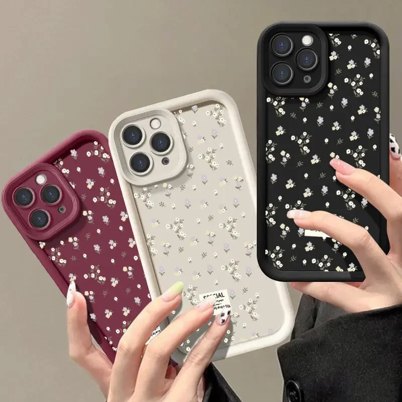 Funda de teléfono con pequeños fragmentos florales para Samsung Galaxy S25 S24 S23 Ultra S20 FE S22 Plus A55 A15 A54 A14 A35 A34 A23 A24 A53 A32 - imagen 2