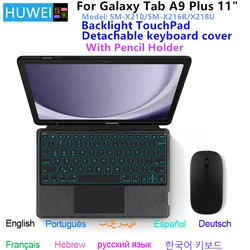 Samsung Galaxy Tab A9+ – Funda teclado retroiluminado