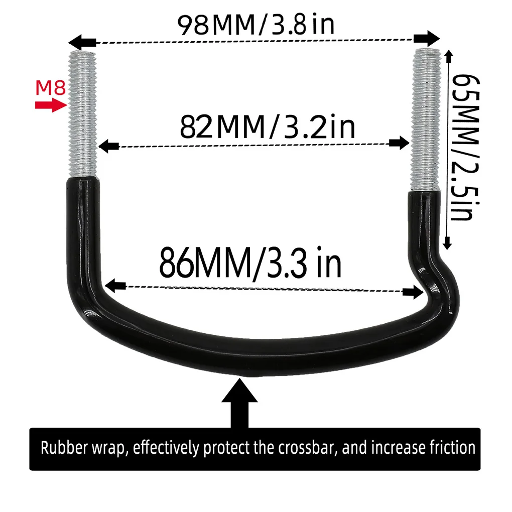 Abrazaderas de pernos en U de Metal para coche, abrazadera para portaequipajes, caja de techo Universal, Kit de montaje de furgoneta, abrazaderas de pernos en U para furgoneta, accesorios para equipaje - imagen 5