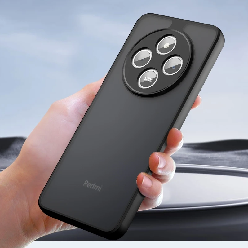 Para Redmi A4 funda Xiaomi Redmi A4 Capas armadura a prueba de golpes teléfono parachoques trasero transparente mate esmerilado Fundas Redmi A4 A 4 - imagen 2