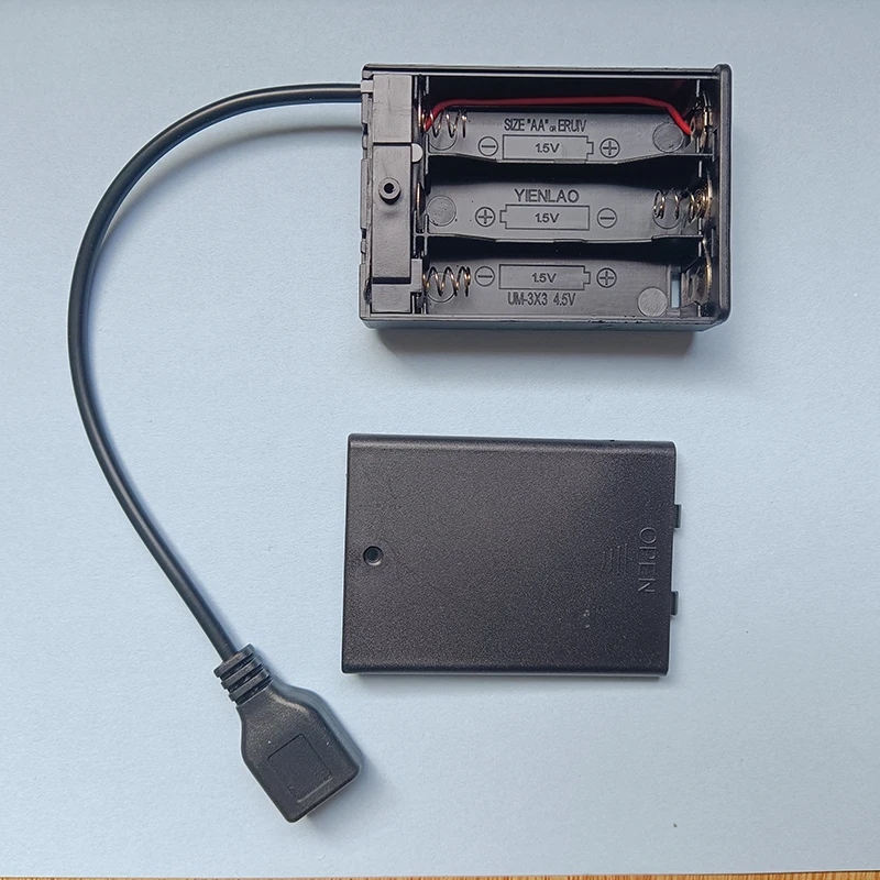 1 Uds AA 1,5 V * 3 número 5 caja de almacenamiento de batería con interruptor con encendido/apagado para PH2.0 XH2.54 SM terminal DC USB - imagen 2