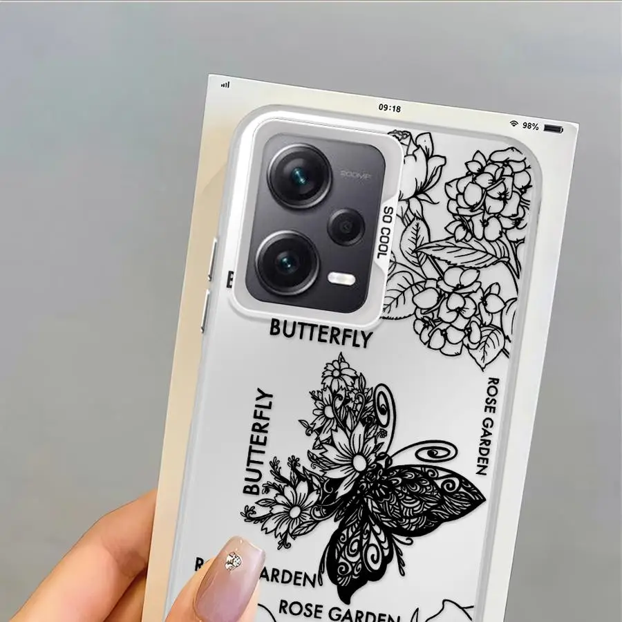 Funda con patrón de mariposa para Xiaomi Redmi 9T 12C 13C 9C 14C 10C A5 K60 A1 A2 Plus, funda trasera para teléfono - imagen 5
