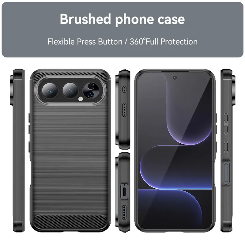 Para Honor 500 Pro funda para Honor 300 400 500 Pro cubierta de fibra de carbono a prueba de golpes parachoques de silicona para Honor 500 Pro - imagen 3