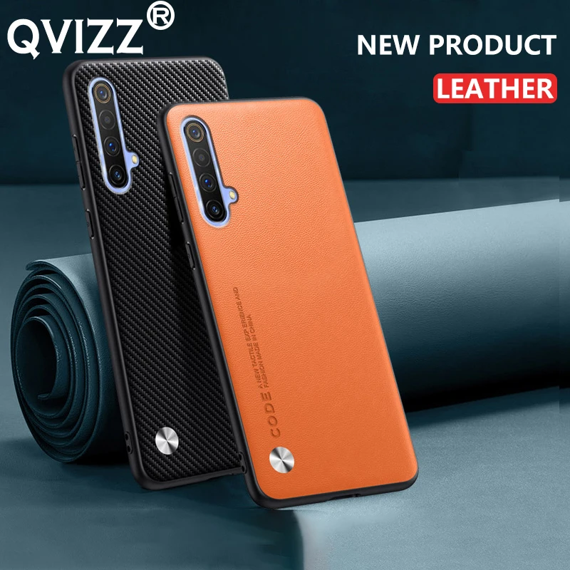 Funda de cuero para Oppo Realme X50 Pro 5G China, protección de silicona mate de fibra de carbono, funda dura para teléfono OppoRealmeX50Pro5G Coque - imagen 4