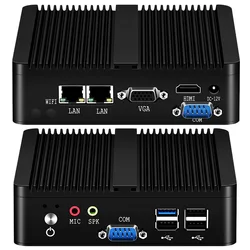 Mini PC Helorpc Pfense Intel Celeron HDMI VGA Windows Linux