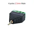 2.5mm 4pole male