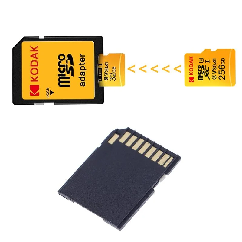 Tarjeta Micro SD Kodak, tarjeta de memoria de 64GB y 32GB, 512GB, 256GB, 128GB, tarjeta de memoria SD MicroSDXC Class10, tarjeta Flash TF Original de 100 MB/s U3 - imagen 2