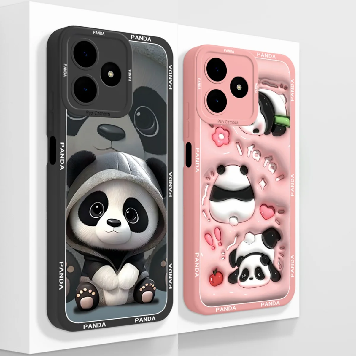 Funda para Realme Note 50 fundas de teléfono con bonito Panda para OPPO Realme Note50 contraportada RMX3834 Funda de silicona líquida suave y lisa