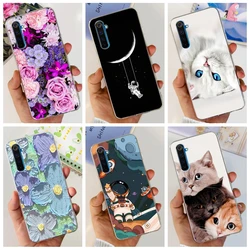Realme 6 Pro Funda Silicona - Carcasa Antigolpes con Flores Astronauta