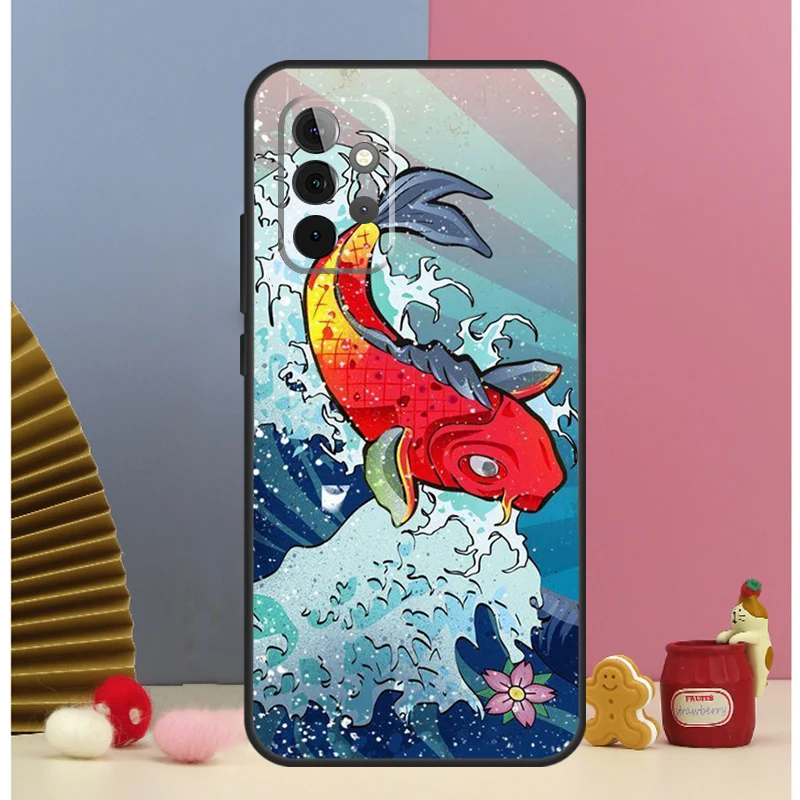 Tatuaje japonés Koi Dragon Wave funda para Samsung Galaxy A16 A26 A36 A56 A15 A17 A55 A35 A32 A52 A13 A33 A53 A14 A34 A54 A06 - imagen 4