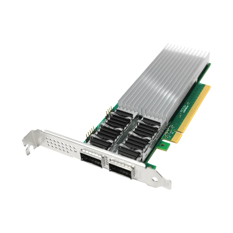 Nuevo E810-CQDA2 Intel E810 Chipset 2x 100 Gb/s conector QSFP28 de doble puerto PCIe 4,0x16 tarjeta de red compatible con RDMA - imagen 4