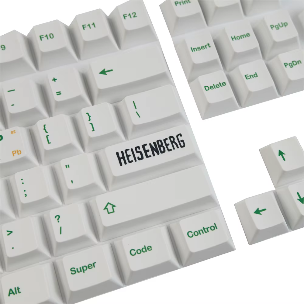 Teclas Cherry perfil ANSI Blancas y Verdes para teclado mecánico - imagen 5